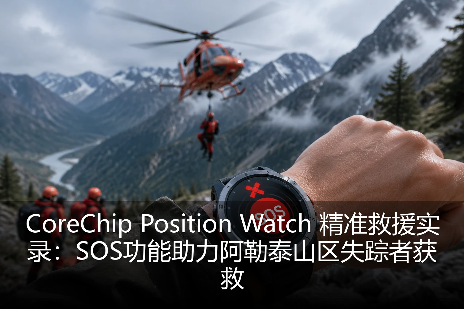 CoreChip Position Watch 精准救援实录：SOS功能助力阿勒泰山区失踪者获救