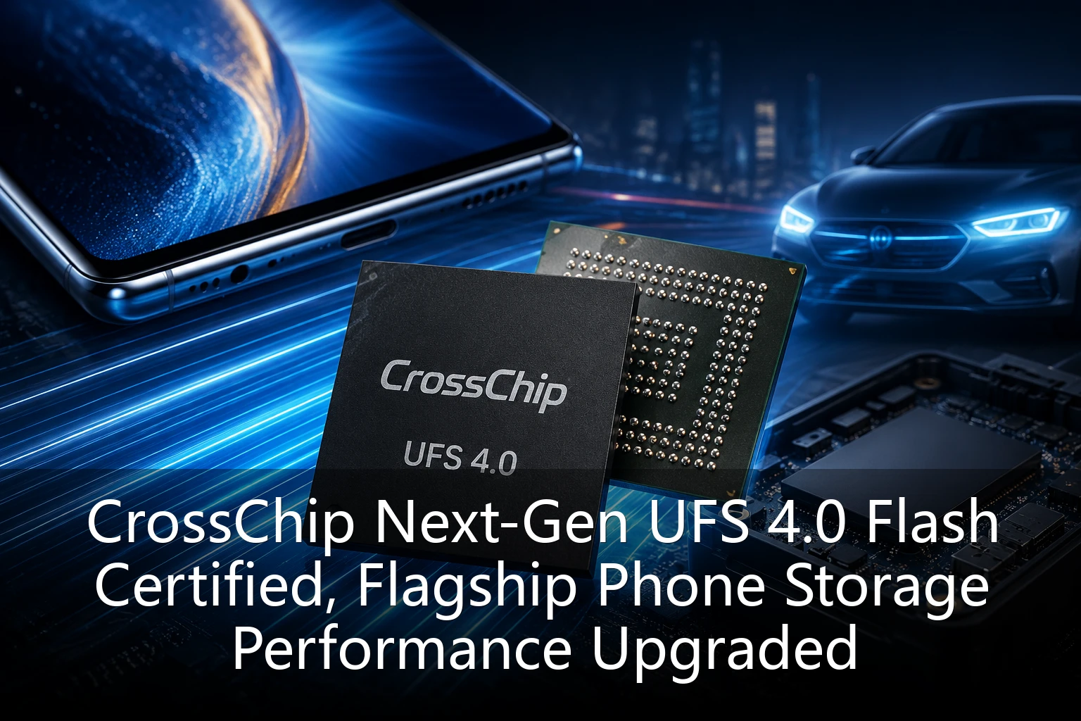 CrossChip Next-Gen UFS 4.0 Flash Certified, Flagship Phone Storage Performance Upgraded