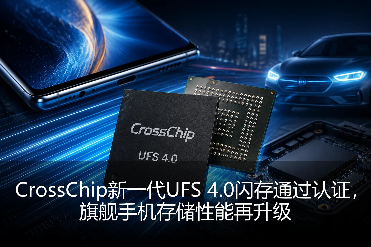 CrossChip新一代UFS 4.0闪存通过认证，旗舰手机存储性能再升级